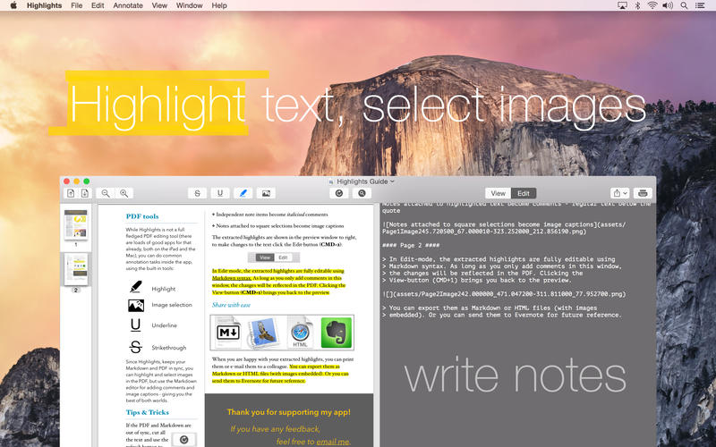Highlights Mac版|PDF阅读器Highlights for Mac