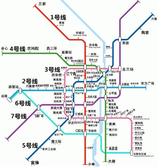 长春地铁一号线线路图下载|长春地铁规划高清