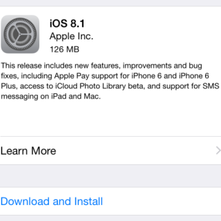 苹果公司发布iOS 8.1.1升级补丁 iPad 2和iPhone 4S福利
