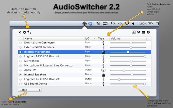 Audioswitcher mac2.24.8 Ѱ