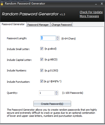 Random Password Generator()1.3 ٷ