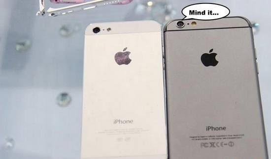iPhone 6照片泄露 相比iPhone 5机身更薄镜头凸出