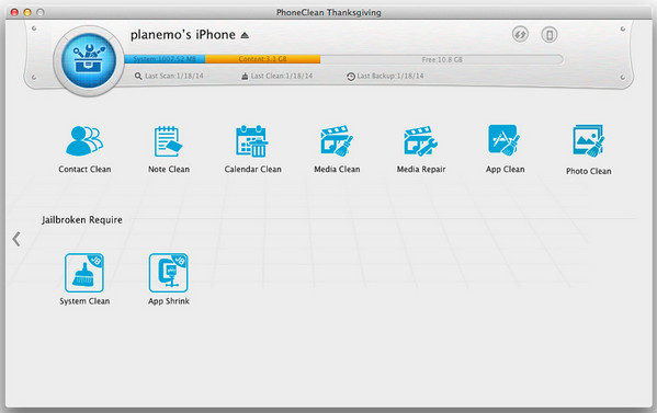PhoneClean for Mac3.4 ٷ