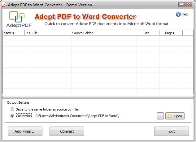 PDFת(Adept PDF to Word Converter)3.5 ٷ