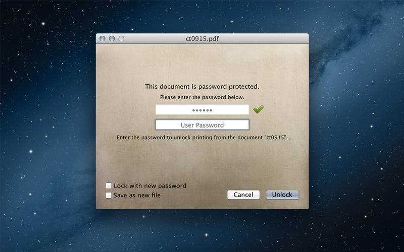 PDFĵPDF Protector Mac1.2.0