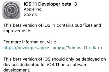 iOS11 Beta3̼عٷ