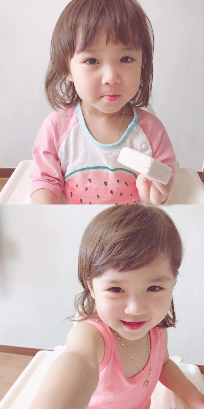 又萌又可爱的小女孩手机壁纸 你是吃可爱多长大的吗