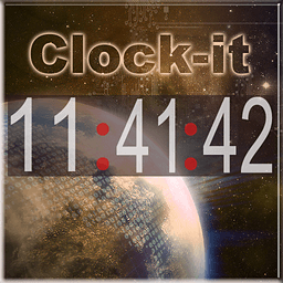 Clock-it Lite宇宙地球桌面时钟动态壁纸v1.7 安卓版